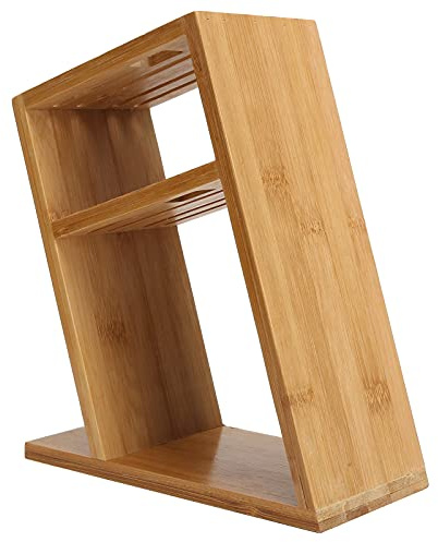 RASTKY Organizzatore Multifunzionale di Coltelli in bambù per Ristoranti, Forniture da con Ventilazione Cava, Non è Necessario Installare 8,1x3,9x8,1 Pollici