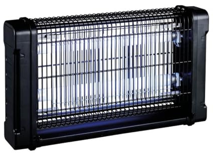 INTEC - Lampe Anti Moustique Néon UV 30W Intérieur/Extérieur - Piège à Insectes Noir 100m² Grille Haute Tension Elimine Mouches, Moustiques & Insectes Volants