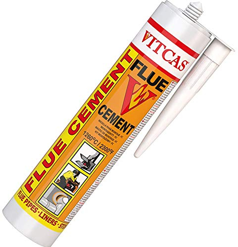 VITCAS FC - FLUE CEMENT 1250°C – Air Setting - Cement Ready Mixed - Heat Resistant Sealant – Quick Drying