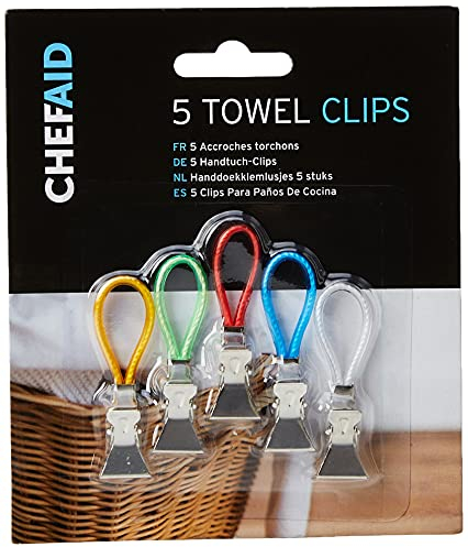 Chef Aid Tea Towel Clips Multi