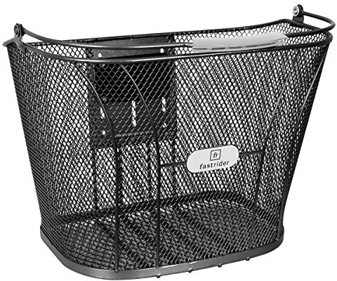 FastRider Beemster Fahrradkorb abnehmbar- 15 Liter -Schwarz