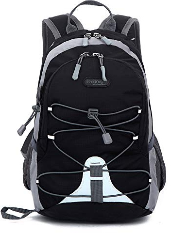 Bseash 10L Small Hiking Backpack for Kids Ages 3-6 Girls Boys Under 4 feet, Mini Waterproof Outdoor Sport Travel Camping Daypack (Black)