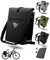 MIVELO Fahrradtasche für Gepäckträger - 3in1 Gepäckträgertasche Rucksack Umhängetasche - 100% wasserdicht und PVC-frei - mit herausnehmbarer Laptoptasche (Schwarz)