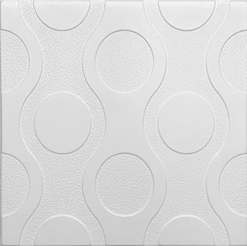 10m² - 40 Stück 3D Paneelen aus Polystyrol, 50x50cm Deckenpaneele, Wandpaneele, Dekoren, Decken - Wandverkleidung, 2-3mm dick Reines Styropor XPS 0898