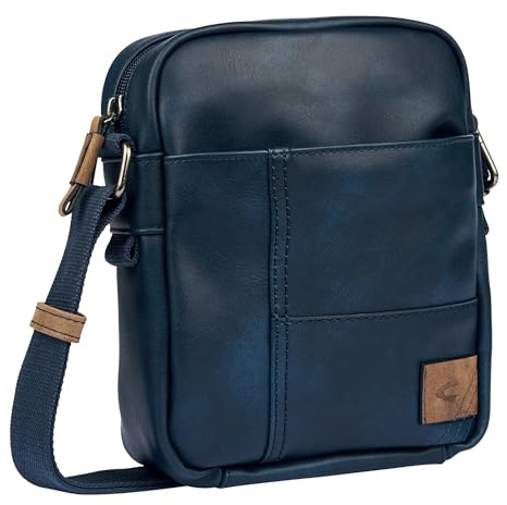 camel active Laos Herren Umhängetasche Crossbody Bag Klein Blau
