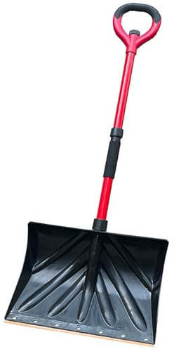 Pala da Neve, Pala Portatile, con Impugnatura a D, Grande Capacità, per Auto, Vialetto, Giardino e Rimozione Della Neve All'aperto(45cm)