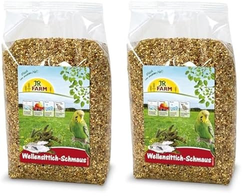 JR FARM Birds Wellensittich-Schmaus 1 kg (Packung mit 2)
