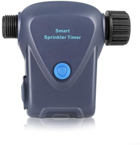 Temporizador de agua inteligente para manguera de jardín, irrigador de riego de un solo canal con temporizador integrado para regar plantas, para Tuya (con medida)