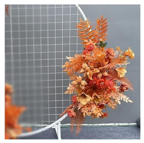 YGLEEULI Wedding Flower Simulation Artificia Silk Flowers Arch Round Pavilion Art Window Decoration Wedding Props for Ceremony Bouquets Reception Backdrop，Wedding,(Color11 M)