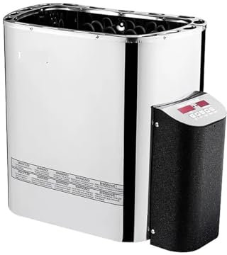 TIEOAXFT Estufa de Sauna con Controlador Interno de Acero Inoxidable Serie Sac-N, Calentador de Sauna eléctrico for Sala de Sauna, Centro de Sauna, 6KW(8KW 220V)