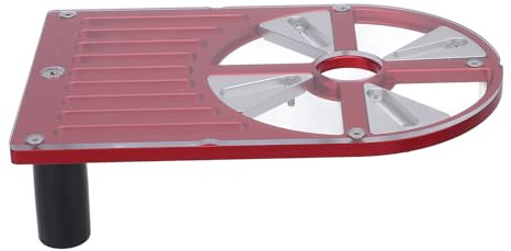 Trimmaskin Basplatta Aluminiumlegering Justerbar arbetsbänk Bas för 65 till 132 mm diameter Trimmer Robust konstruktion Förbättrad stabilitet Bekvämt handtag Router Basplatta