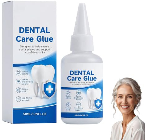 Dental Glue for Teeth, Long-Lasting Bonding Solution, False Teeth Adhesive,for Fixation Braces Crack Repair Gap Filling Care