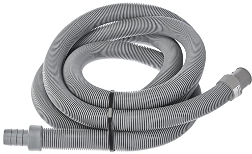 Xavax Rallonge pour Tuyau d' évacuation (pour Tyau de Lavage et de Lave-vaisselle, Tuyau de Vidange, 2,5 m, 1 pièce) Gris