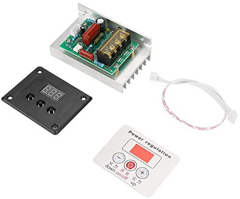 Contrôleur de vitesse du moteur AC 220V 8000W Régulateur électronique numérique Contrôleur de vitesse SCR haute puissance pour Contrôle de vitesse Variateur Thermostat