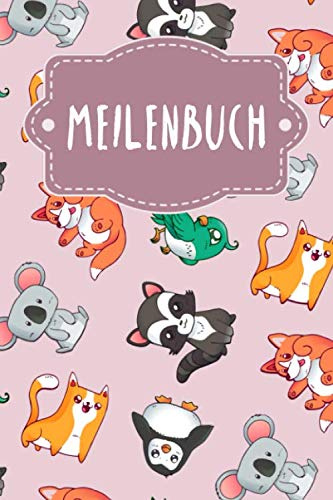 Meilenbuch: Logbuch für deine Törns | Zum Ausfüllen | A5 | Bordbuch | Meilenbuch | 120 Seiten | Motiv: Rosa Tierwelt