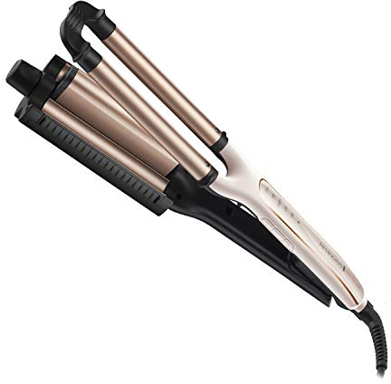 Remington PROluxe 4-in-1 Hair Waver, Creates 4 different Wavy Styles (Adjustable Barrel, OPTIheat Technology Long-Lasting Results, PRO+ 185°C Healthier Styling, 30 Second Heat Up, 150°C-210°C) CI91AW