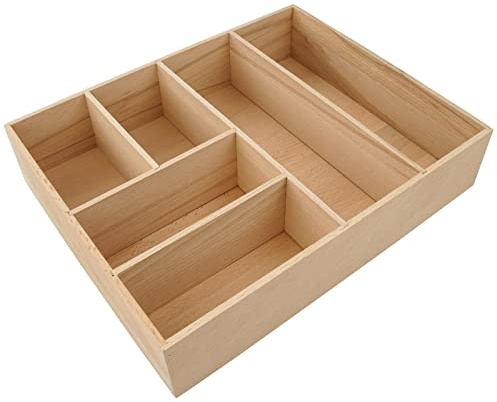 FACKELMANN Badmöbel Schubladeneinsatz Holz für Unterschränke260 x 70 x 321 mm…