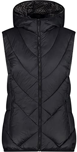 CMP - Woman Vest Fix Hood, Woman, Nero, 42