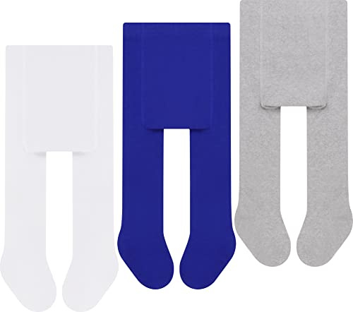L&K-II 3-pack babystrumpbyxor strumpbyxor för baby flickor och pojkar stickade strumpbyxor flerfärgad 2766, 2760D-3-serien, 74-80