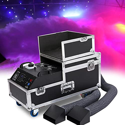 Máquina de Niebla Máquina de Humo de Niebla Baja de Agua, Máquina de Niebla Baja de Hielo seco, Nebulizador de Escenario, Máquina de Efectos de Escenario con Control Remoto para Na
