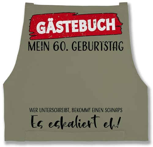 Shirtracer - Schürze - Gästebuch 60. Geburtstag