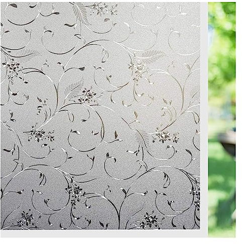 Fensterfolie Fenster-Sichtschutzfolie, statische Sichtschutz-Fensteraufkleber, selbstklebende Vinyl-Fenstertönungs-Dekorfolie for Zuhause, UV-Schutz-Fensteraufkleber Sichtschutzfolie Fenster Fensterfo