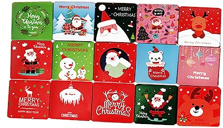 HAPINARY Weihnachtskarten 15er-pack Zarte Muster Thanksgiving-feiertagsgrüße Inspiriert Einfach Zu Verwenden