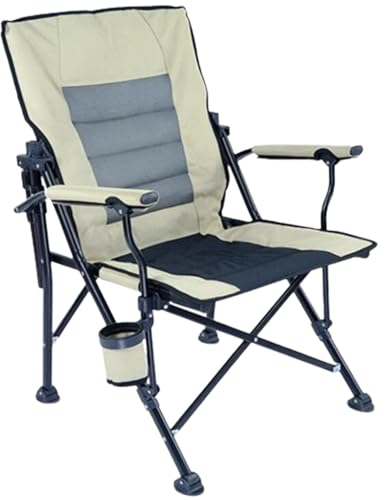 GONGGUJ Tragbarer Regiestuhl, kompakter Rahmen, leichte Picknickstühle mit gepolsterten Armlehnen und Tragetasche für den Außenbereich ()