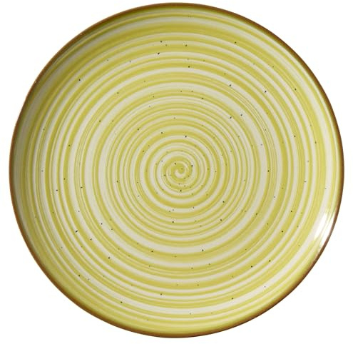METRO Professional Assiette Madleen, Grès, Vert, Ronde, Ø 26 cm, Lot de 6