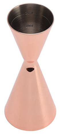 Cóctel Doble Jigger Acero Inoxidable Eficiente Taza Medidora de Vino Herramienta de Coctelería (Revestimiento de cobre)