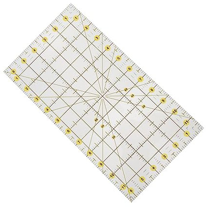 ULDIGI Patchwork Ruler Für Präzises Schneiden Patchwork Werkzeug Für Nähen Und Quilting Große Rechteckige Schneidefläche Für Kreative Projekte Einfach Zu Bedienen Für Profis Und
