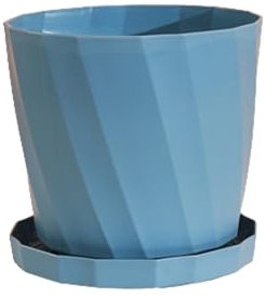 XQSXDKXQ Kunststoff Pflanzgefäß mit Mehreren Abflusslöchern Schale Garten Dekoration Zimmerpflanze Pflanzgefäß Bonsai Creative Einfach,Blau,extra Large