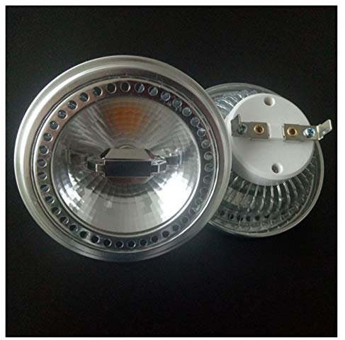 QZCX LED de maíz, 2pcs De Regulación De Luz LED AR111 15W ES111 Base De Lámpara De La Pista Ángulos De Rotación G53 Bombillas LED de tornillo de maíz(220-240V,Warm white 3000K)