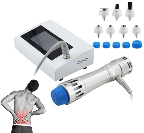Maquina Ondas de Choque Fisioterapia, Máquina de Terapia Física para Aliviar el Dolor, Dispositivo Masaje Muscular Profunda para la disfunción eréctil, Tratamiento de la fascitis plantar