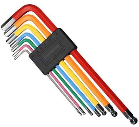 DST Hex Key Set, 9 and 7 Pieces, 1.5mm to 10mm Allen Wrench Kit, Hand Tools for Bicycle Repair (7 Piece)