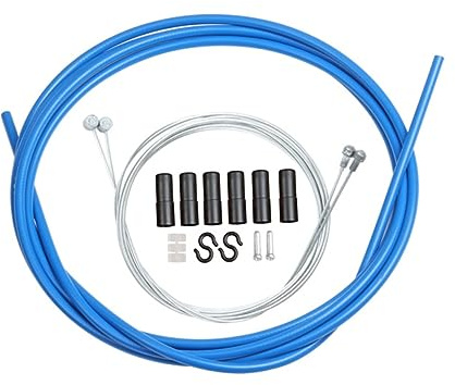 Juego de Cable de Freno de Bicicleta Azul para Bici Plegable y Carretera