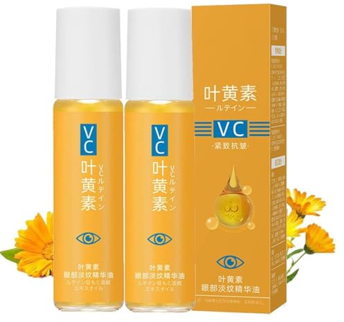 Luteina Olio per siero antirughe, Luteina, Olio essenziale per gli occhi, Luteina Eye Essence Oil, Vc Luteina Anti rughe, Siero per gli occhi anti-invecchiamento contro rughe, Sacchi lacrimali