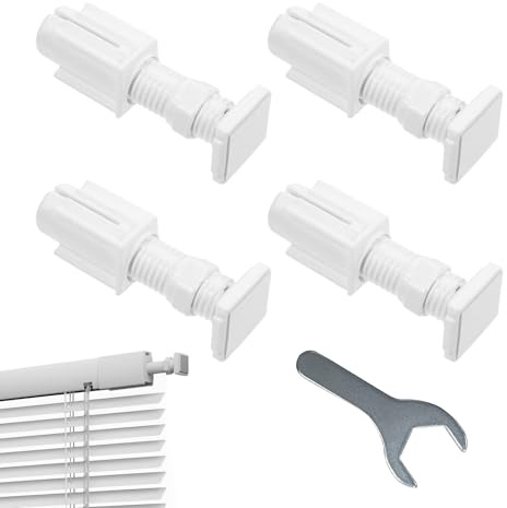 4 pcs No Drill Blind Brackets, Clip in Blinds for UPVC Windows, Clip on Blind Holders, Roller Blinds No Drilling Mount, Adjustable Punch-Free Fittings for Window Installation