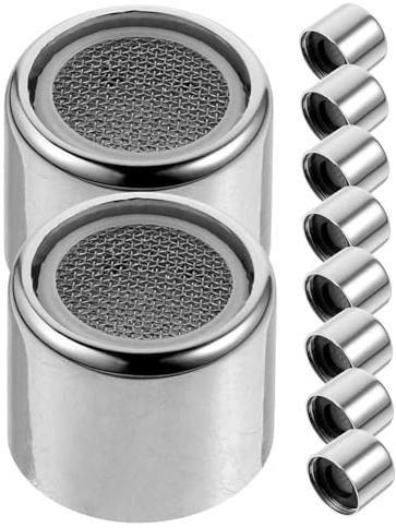 Hemobllo 10 pièces Lot de Aérateur Robinet Cuisine Filtre Insert à Maillage Fin Anti-éclaboussures Silencieux pour Évier et Lavabo