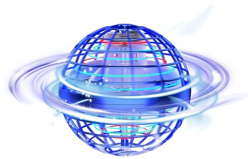 Flying Ball, Hover Boomerang Spinner Mini Drone, UFO Smart Sensor Fly Orbi Toy, Magic Gyration Levitating Floating Orb, Cool Stuff Gift For 6 7 8 9 10+ Kids Teens Indoor Outdoor