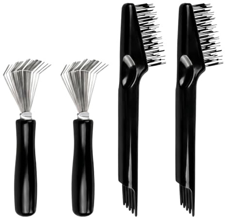 Lot de 4 outils de nettoyage de brosse à cheveux, Outil de nettoyage de brosse à cheveux et peigne,Brosse Nettoyante pour Nettoyer Peignes, pour enlever la poussière, les cheveux