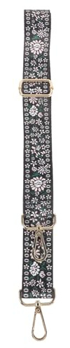 ROMISBABA Banjo Strap that Reduces Shoulder Pressure Adjustable Banjo Vintage Patterned Made of Sturdy Polyester Material , Comfortable Musical Instrument Strap for Banjo and Mandolin