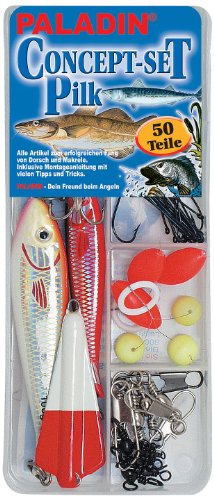 Paladin Set: Angelschnüre-haken Pilkset Dorsch/makrele, farbig, 4300008