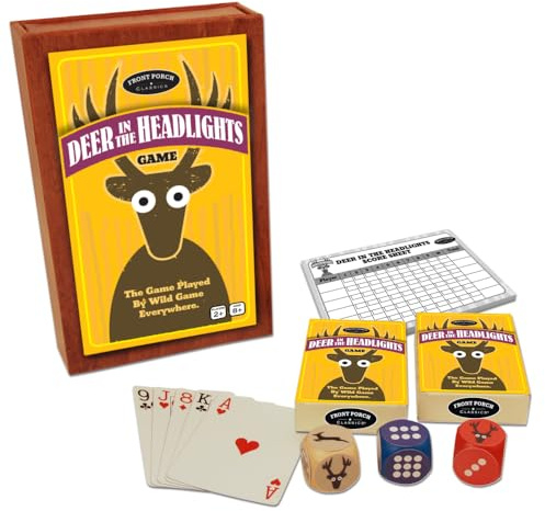 Deer In The Headlights The Card & Dice Game played by Wild Game Everywhere for Ages 5 and Up