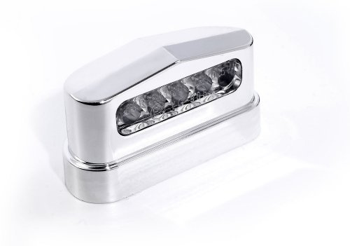12V Led Kennzeichenbeleuchtung TÜV ECE ABS Custom Chrom für Harley-Davidson Motorrad