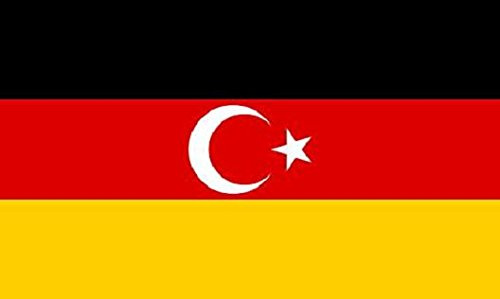U24 Fahne Flagge Deutsch-Türken 90 x 150 cm