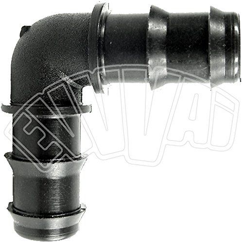 25 X 25 MM - GOMITO 90° - CURVA RACCORDO PORTAGOMMA TUBO IRRIGAZIONE GIARDINO