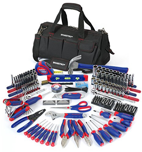 WORKPRO 322-Piece Home Repair Tool Kit With Carrying Bag - Basic Household Hand Tools