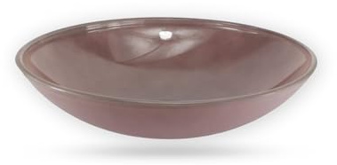 Budawi® Glas Brunnenschale Ø 40 cm – lila Dekoschale für Zimmerbrunnen, Nebler, Obst oder Deko – runde Glasschale als Brunnenbasis oder Wohnaccessoire (2)