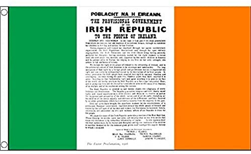 AZ FLAG Flagge Irland Osteraufstand Proklamation 150x90 cm 2 Ösen